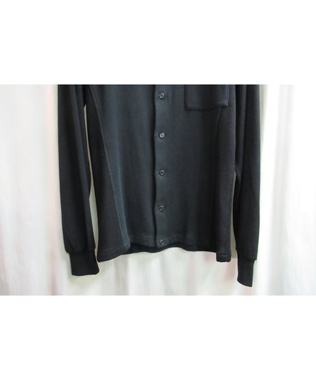 93aw yohji yamamoto pour homme vintage 黒 切替えデザインブラウス HP-B50-819