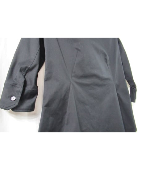 新品 11ss yohji yamamoto femme 黒 ７分袖 デザインブラウス FO-B05-006