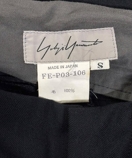1995AW yohji yamamoto femme vintage シンプル テーパードパンツ（FE-P03-106）