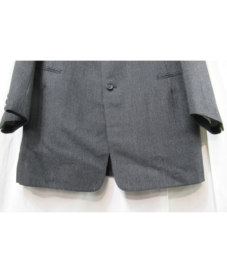 95aw yohji yamamoto pour homme vintage 鹿鳴館期 グレーストライプダメージ加工セットアップ（HE-J64-119）
