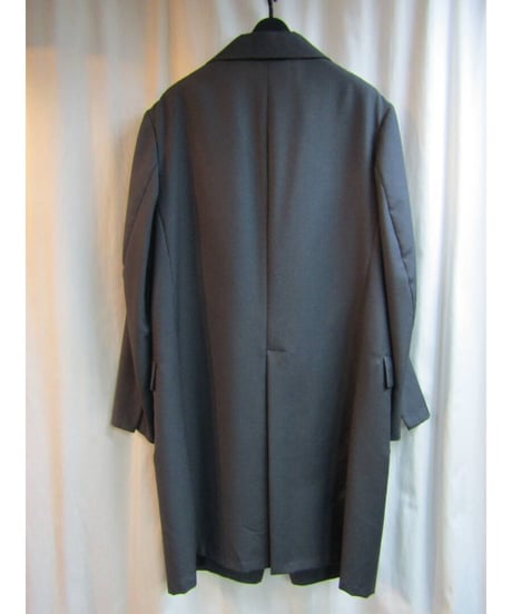 LIMI feu yohji yamamoto グレー シンプルロングジャケット LV-J19-101
