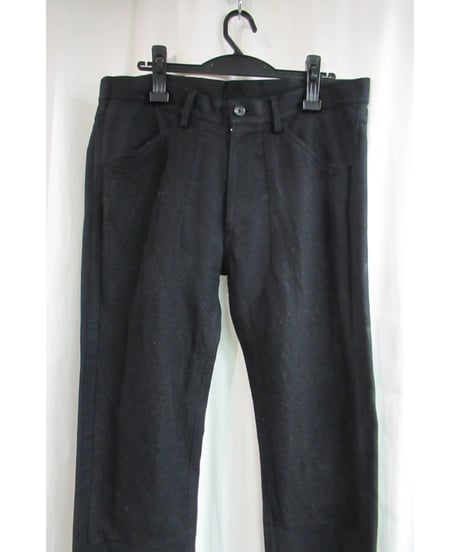 Y's for men yohji yamamoto 黒 異素材切り替えデザインパンツ MN-P14-814