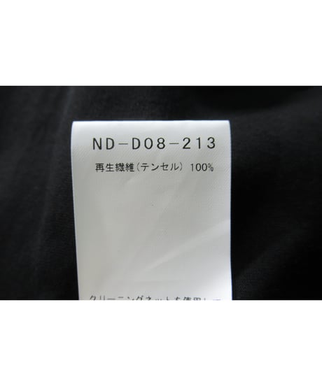 yohji yamamoto +noir フード付き ラグランスリーブデザイン ロングワンピース（ND-D08-213）