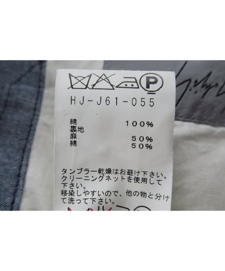 19ss yohji yamamoto pour homme パチポケットデザイン コットンジャケット（HH-J61-055）