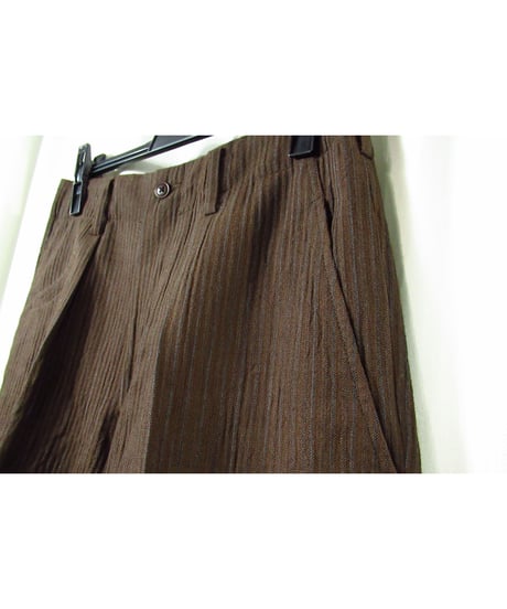 93aw yohji yamamoto pour homme vintage ストライプデザイン セットアップ ブラウン（HP-J39-161)