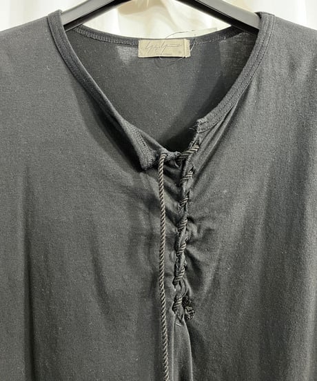 2019SS yohji yamamoto pour homme ヒモ通し半袖カットソー（HH-T29-083）