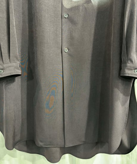 2020SS yohji yamamoto pour homme 内田すずめ プリント ロングブラウス（HN-B30-511）