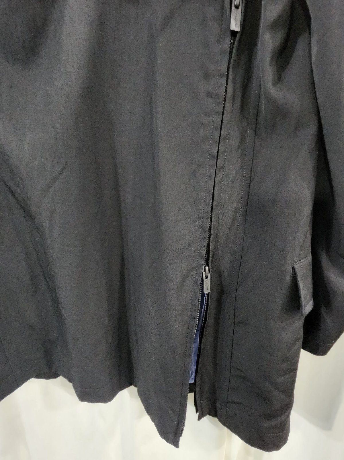 17AW yohji yamamoto pour homme 黒 変形ジッパー使いデザインジャ 