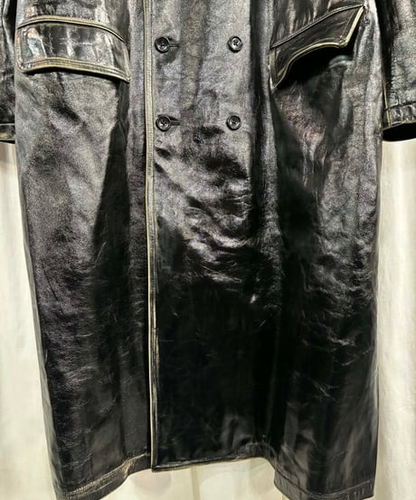 1990's yohji yamamoto pour homme vintage サンプルレザーコート（H-C-250xxx）