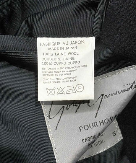1980's yohji yamamoto pour homme vintage ウ－ルデザインジャケット（H-J-181xxx）