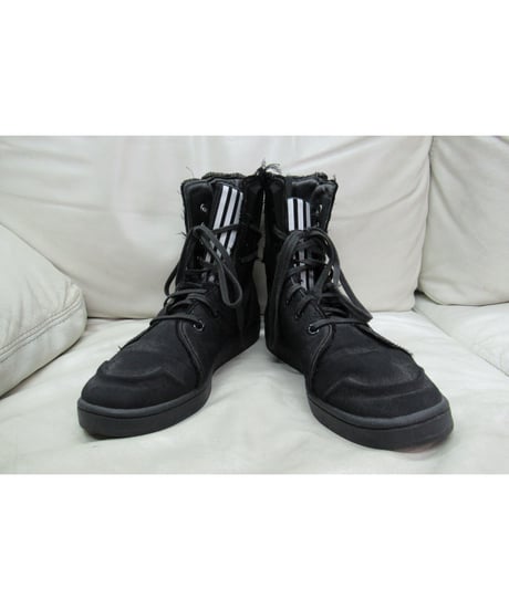 yohji yamamoto pour homme バックファスナーデザインスニーカーブーツ