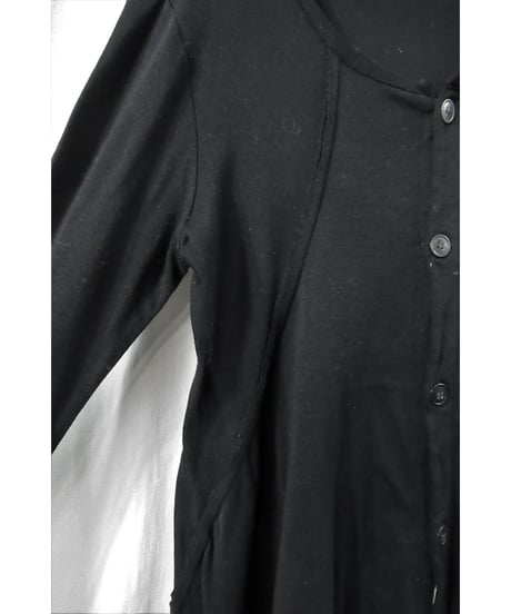 Y's yohji yamamoto アシメトリーデザイン カットソーカーディガン YE-T72-060
