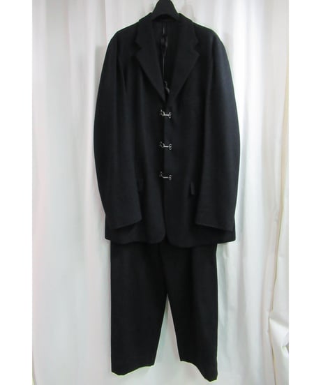 99aw yohji yamamoto pour homme vintage ジプシー カギホックボタンセットアップ HN-J63-151