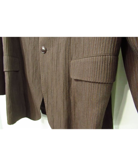 93aw yohji yamamoto pour homme vintage ストライプデザイン セットアップ ブラウン（HP-J39-161)