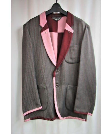 AD2001 COMME des GARCONS HOMME PLUS 裏地切替えデザインジャケット PJ 10067M