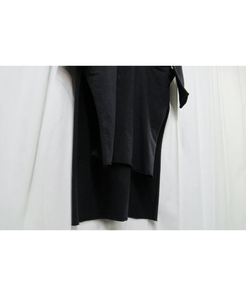 15aw yohji yamamoto pour homme 黒 ヘンリーネック ロングデザイ