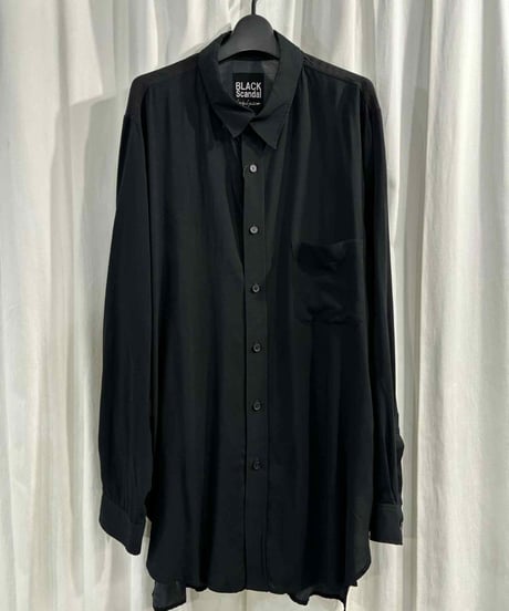 2023SS BLACK Scandal yohji yamamoto 阿修羅柄ブラウス（HZ-B84-828）