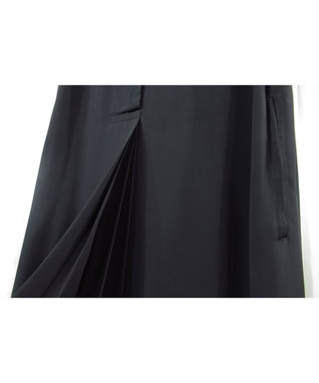 97ss yohji yamamoto femme vintage スリットプリーツデザイン ロングワンピース（FU-D02-201）