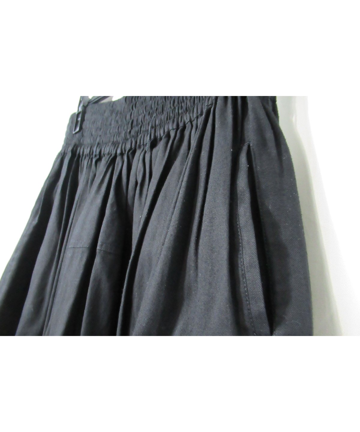 Y's yohji yamamoto ウエストギャザー コットンフレアスカート