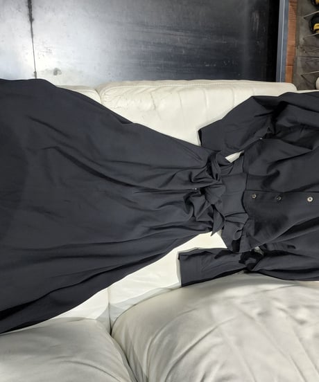 1992ss yohji yamamoto femme M's collection vintage 黒 デザインドレス  (FZ-D11-100-2)