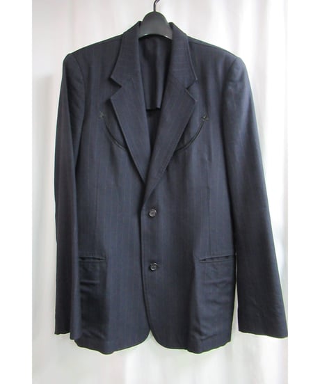 02aw Y's for men yohji yamamoto ストライプデザインジャケット ME-J21-110