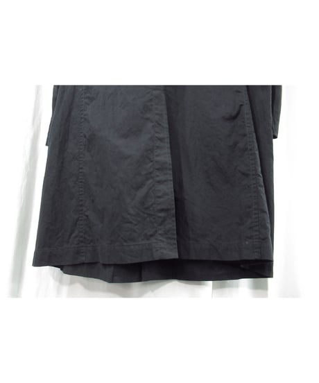 16ss yohji yamamoto pour homme ポケットデザイン コットン ステンカラーロングジャケット（HO-J35-017）