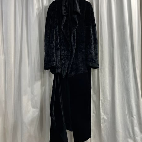05aw Yohji Yamamoto femme ウールフラノロングスカート 05aw Yohji Yamamoto femme ウールフラノロングスカート