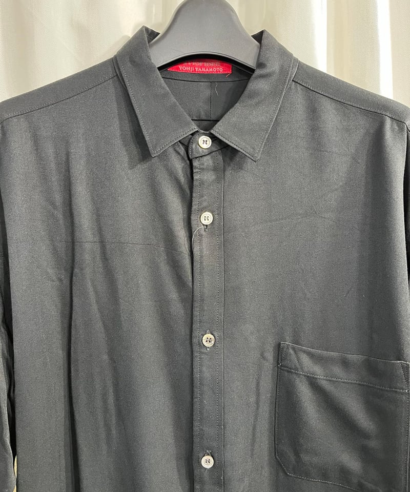Y,s for men YOHJI YAMAMOTO赤タグ 長袖シャツ ブラウン 未使用 赤タグ Y's for men yohji yamamoto 長袖デザインシャツ