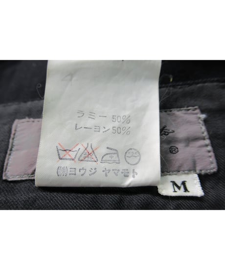 80’s yohji yamamoto pour homme vintage パチポケットデザイン テーパードパンツ（HP-1）