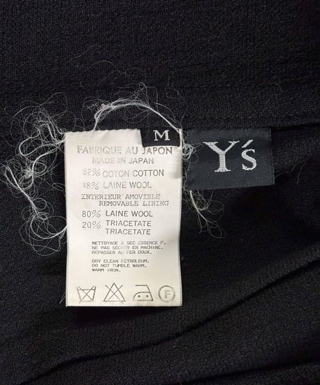 Y's yohji yamamoto vintage ライナー付きロングコート（YI-C07-003）
