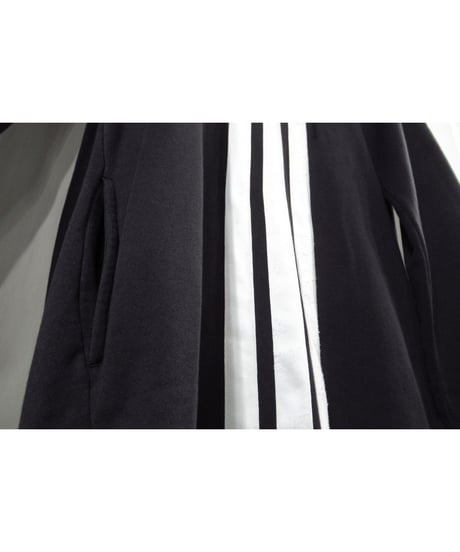 Y-3 yohji yamamoto ３本ライン ラグランスリーブデザイン ロングパーカー（3C-2）