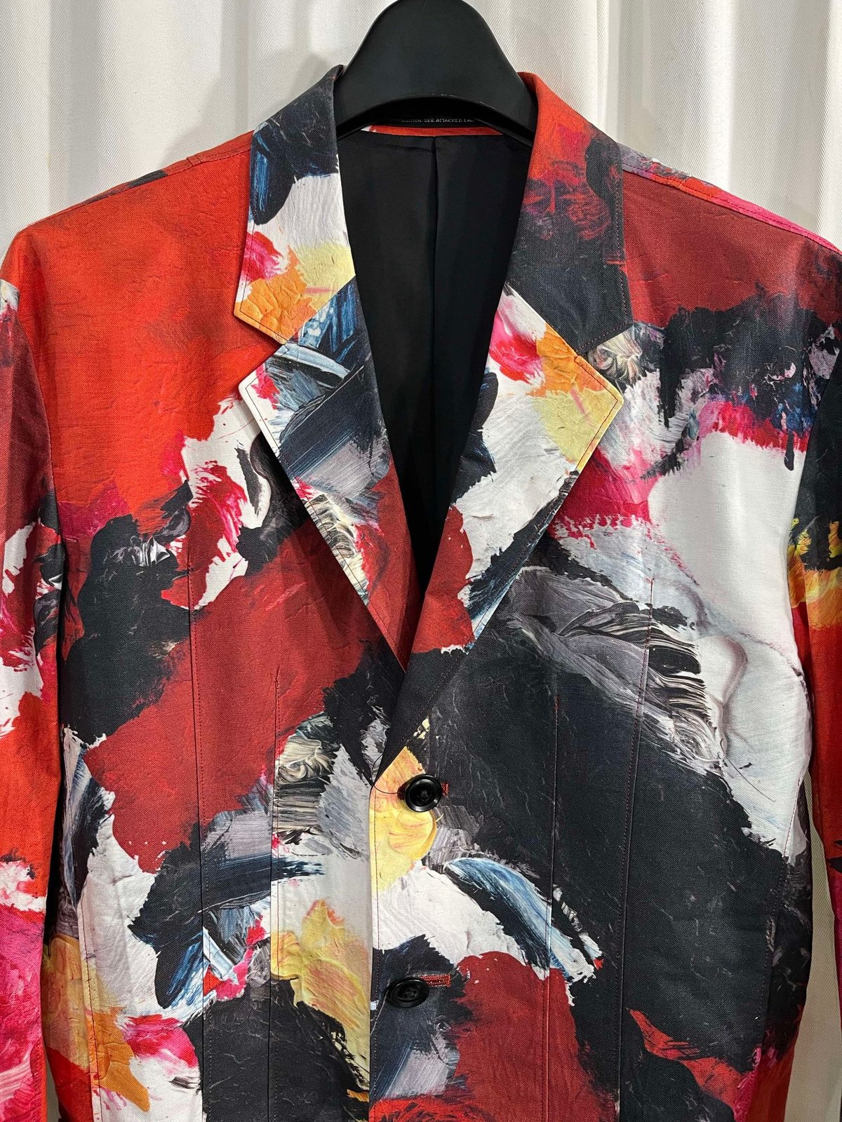 2016SS yohji yamamoto pour homme 3釦 ペイントジャケット（H