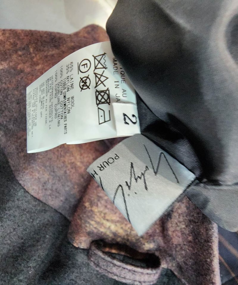 Yohji Yamamoto pour homme ベクシンスキー ケープ Yohji Yamamoto pour homme ベクシンスキー ケープ Yohji