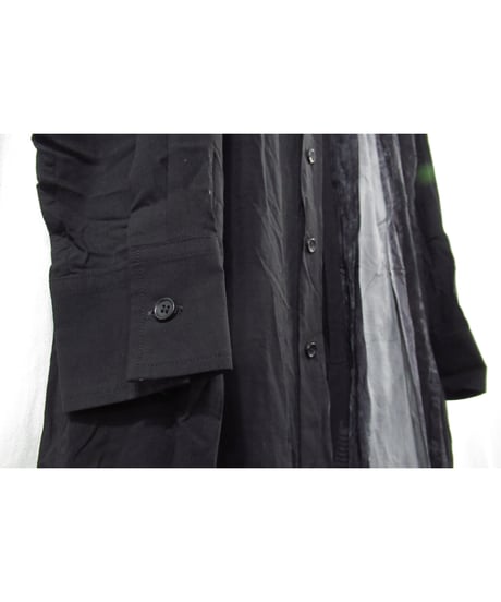 20aw yohji yamamoto femme レーヨン デザインロングブラウス（FR-B05-203）