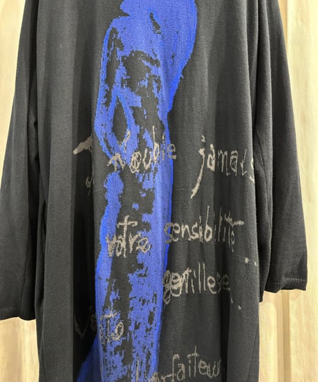 2020SS yohji yamamoto pour homme バックプリントロングカーディガン（HN-K81-099）