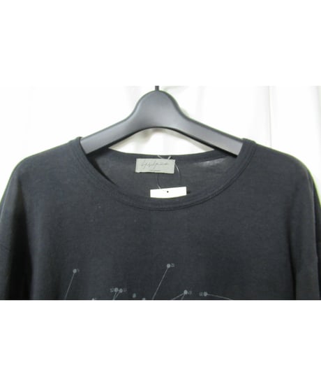 14aw yohji yamamoto pour homme 点字ロゴプリント カットソー（HF-T23-079）