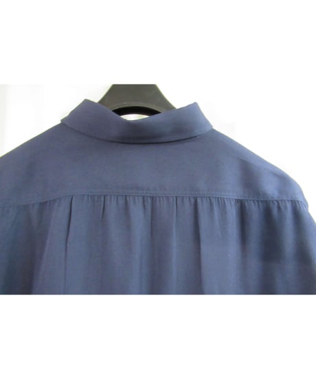 Y's for men yohji yamamoto 赤タグ 紺 ミリタリーシンプルブラウス ME-B50-218