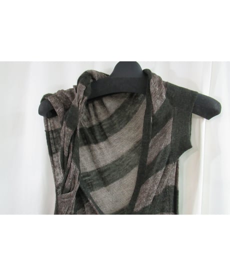 新品 09ss yohji yamamoto femme ボーダーデザインニット FV-K10-352