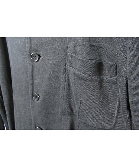 10ss yohji yamamoto pour homme 麻 スタンドカラージャケット（HJ-J60-352）