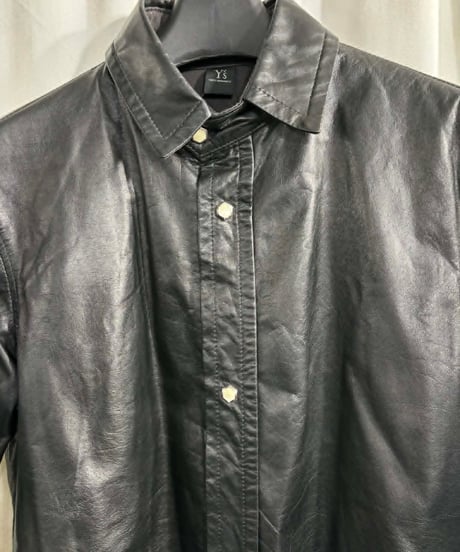 Y's yohji yamamoto レザーブラウス（YG-B05-701）