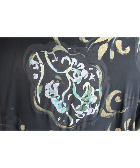 95ss yohji yamamoto femme vintage 花プリントカットソー FB-T13-235