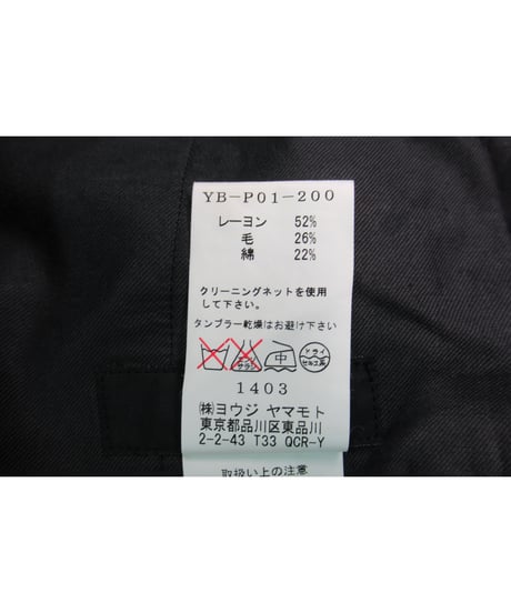 Y's yohji yamamoto プリーツスカート付き2wayパンツ YB-P01-200