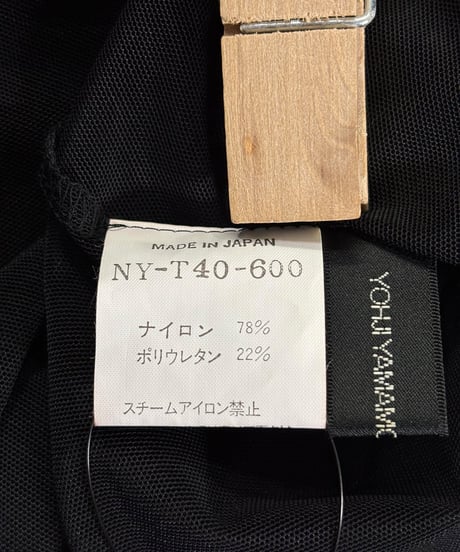 2005SS yohji yamamoto +NOIR シースルーカットソー（NY-T40-600）