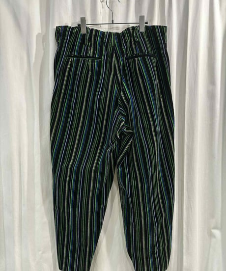 1993AW yohji yamamoto pour homme vintage べっちんストライプワイドパンツ（HP-P05-001）