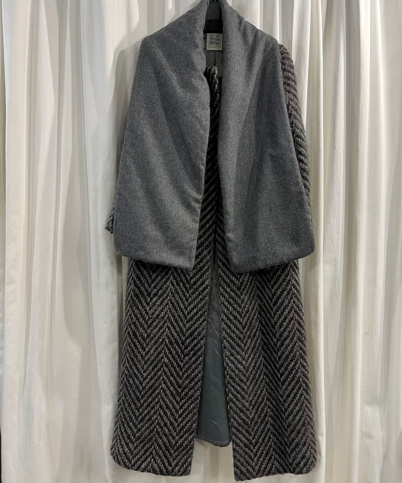 LIMI feu yohji yamamoto ストールデザインコート(LM-C07-114) LIMI feu yohji yamamoto ストールデザインコート(LM-C07-114)