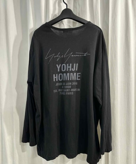 2017SS yohji yamamoto pour homme バックプリントカットソー（HD-T04-078）