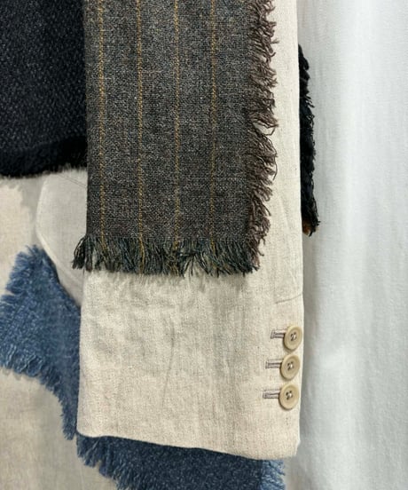2023SS yohji yamamoto pour homme パッチワークジャケット（HZ-J69-305）