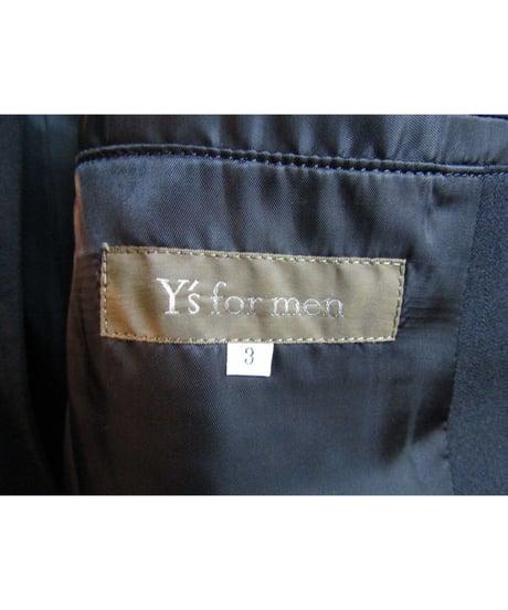 未使用 Y's for men yohji yamamoto 紐シャーリングロングジャケット