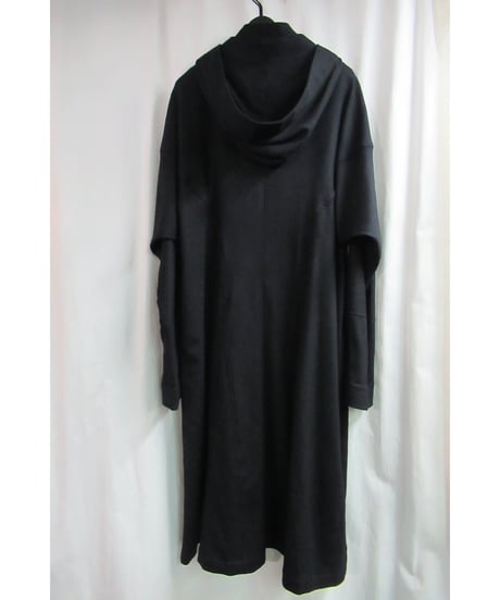18aw yohji yamamoto pour homme フード付Aラインドレス HV-D38-105