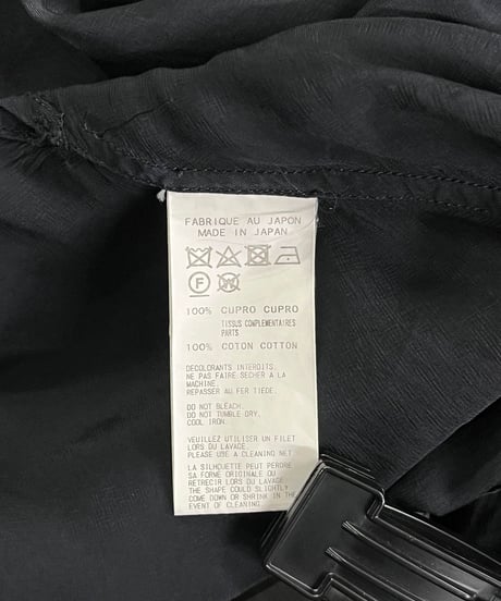 2018SS yohji yamamoto pour homme バックプリントロングブラウス（HW-B08-212）